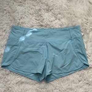 lululemon athletica Aqua Blue Athletic Shorts